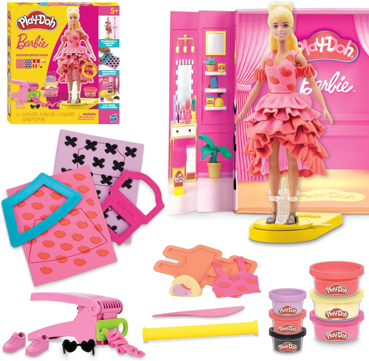 PLAY-DOH Toy Barbie Designer Fashion Show Set