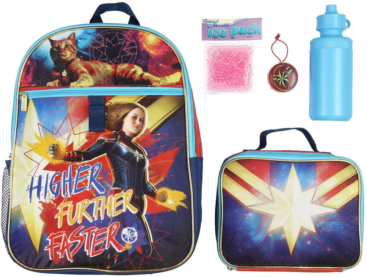 MARVEL Backpack Lunchbag Set Captain