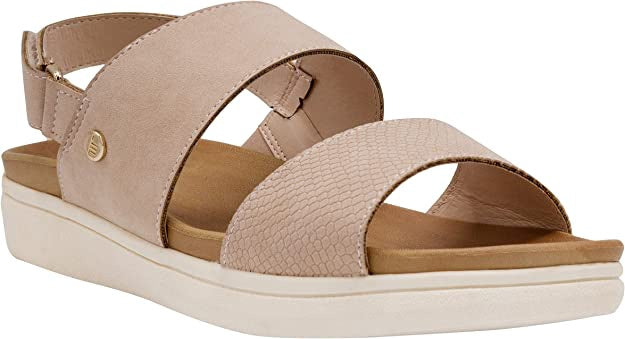 LONDON FOG Footwear Women Sandal Mauve / Black / Navy