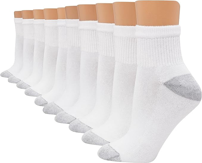 HANES Women Socks 10PACK Crew / Ankle 8-12
