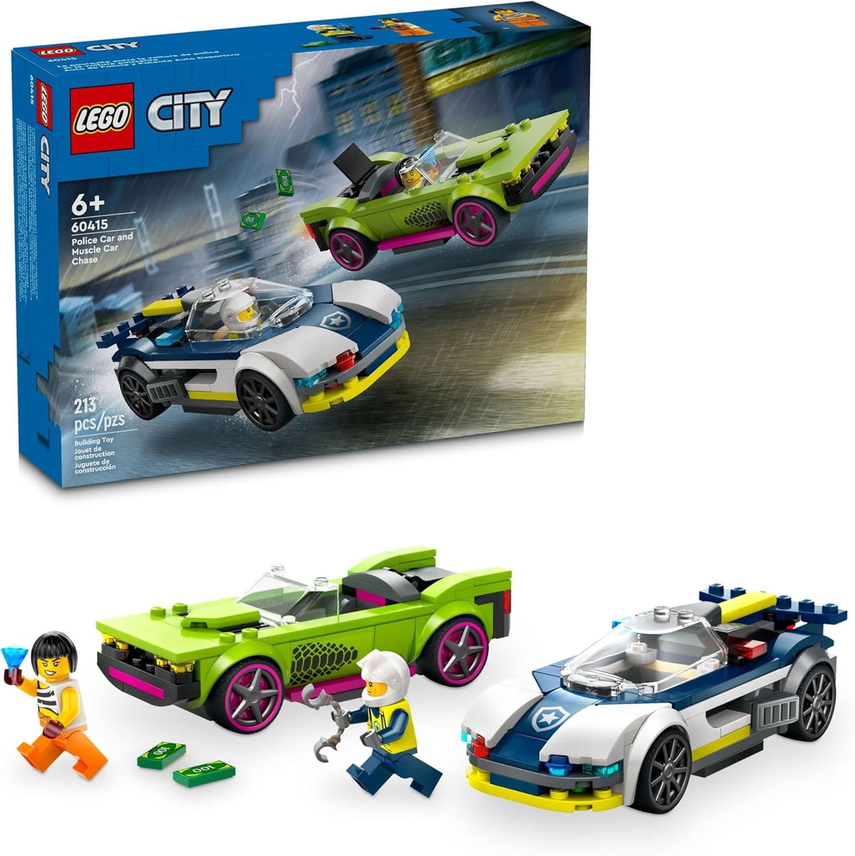 LEGO Toy City Police & Muscle Car 213PCS 60415