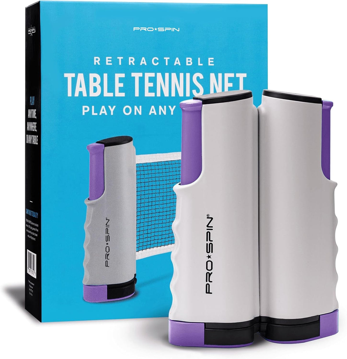 Table Tennis Net Pro Spin Retractable Ping Pong Net with Clamps 72"
