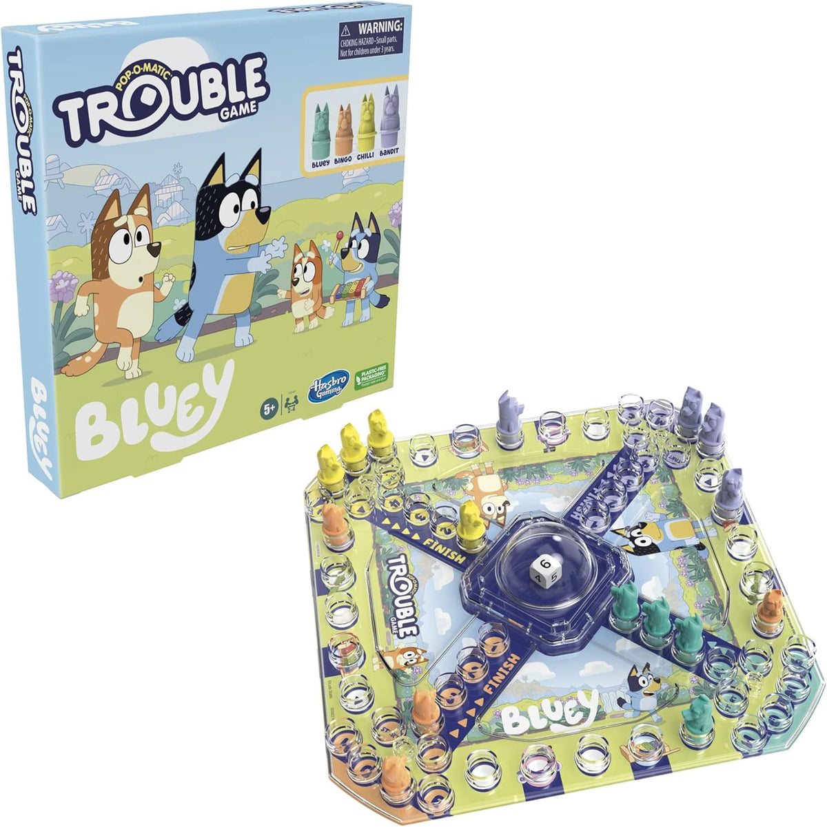 HASBRO Game Trouble Bluey Edition