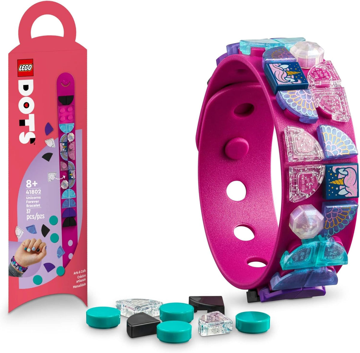 LEGO Toy Dots Bracelet Pink Unicorn / Blue Sea / Pink / Blue