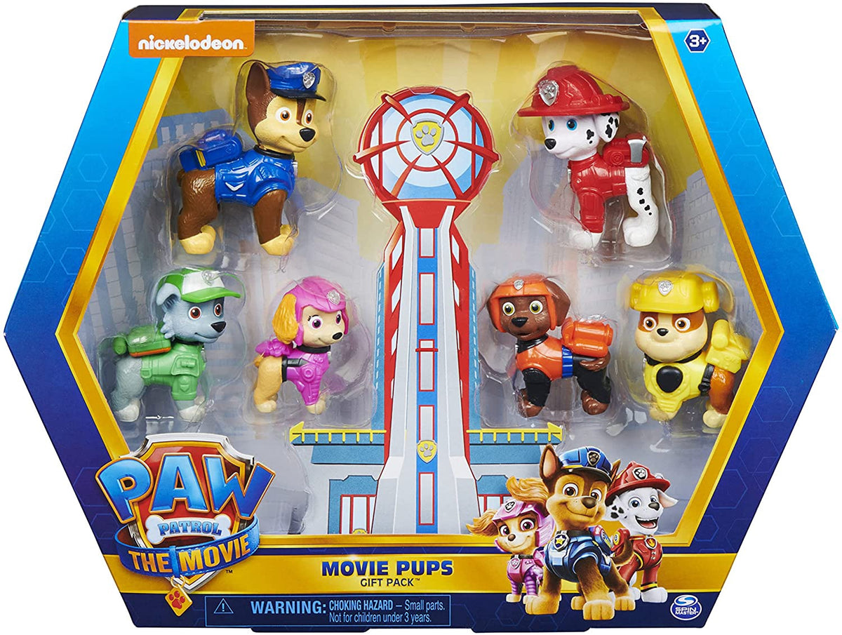NICKELODEON Toy Paw Patrol Movie Pups Gift Pack 6 Collectible Figures