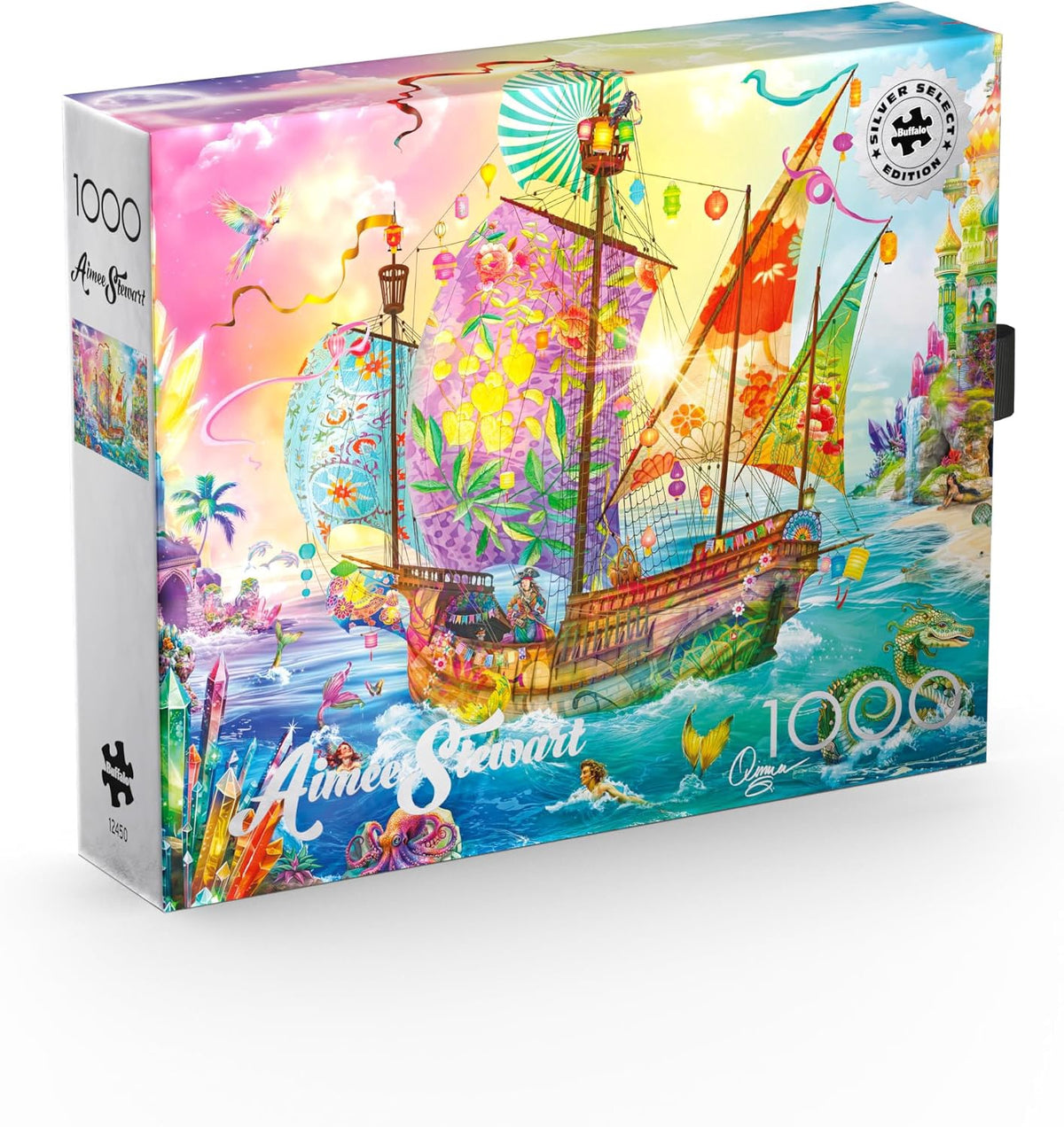 BUFFALO GAMES Puzzle Jigsaw Crystal Dreamship Harbor 1000 Pcs