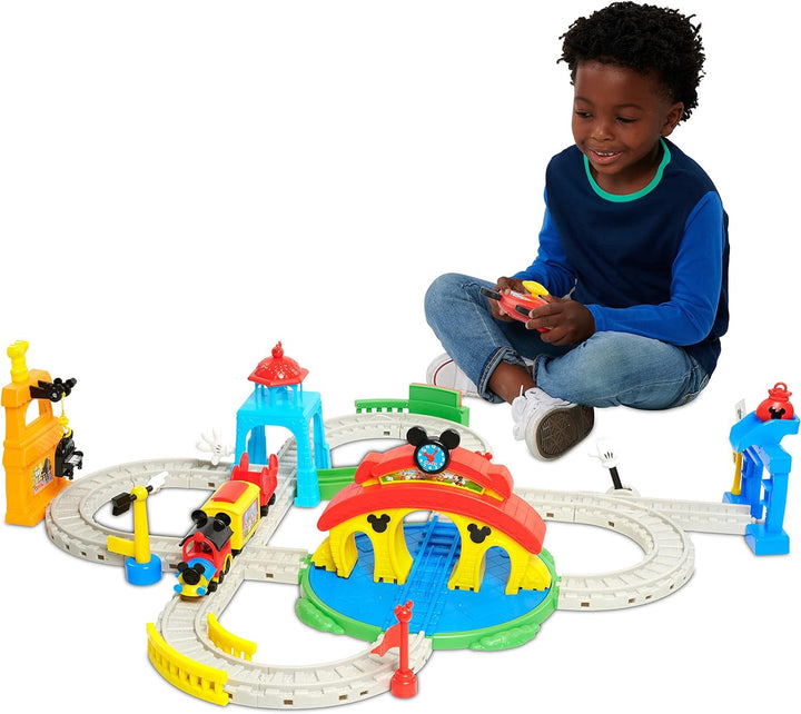 DISNEY Toy Junior Mickey Mouse Train & Track Set