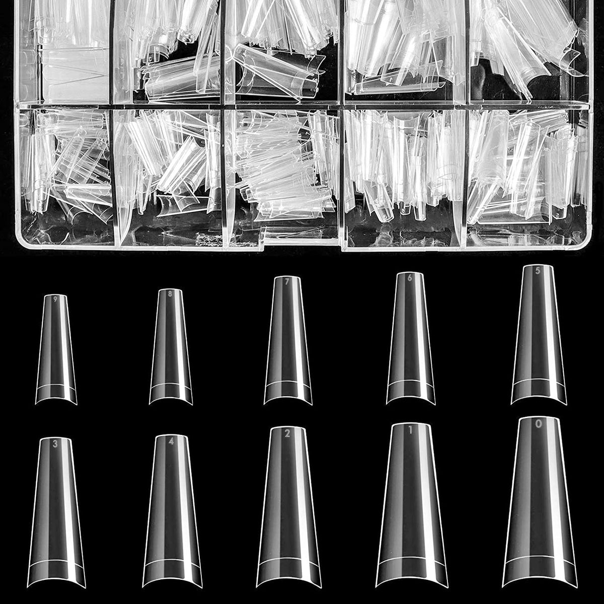 BTARTBOX Nails Clear 500PCS