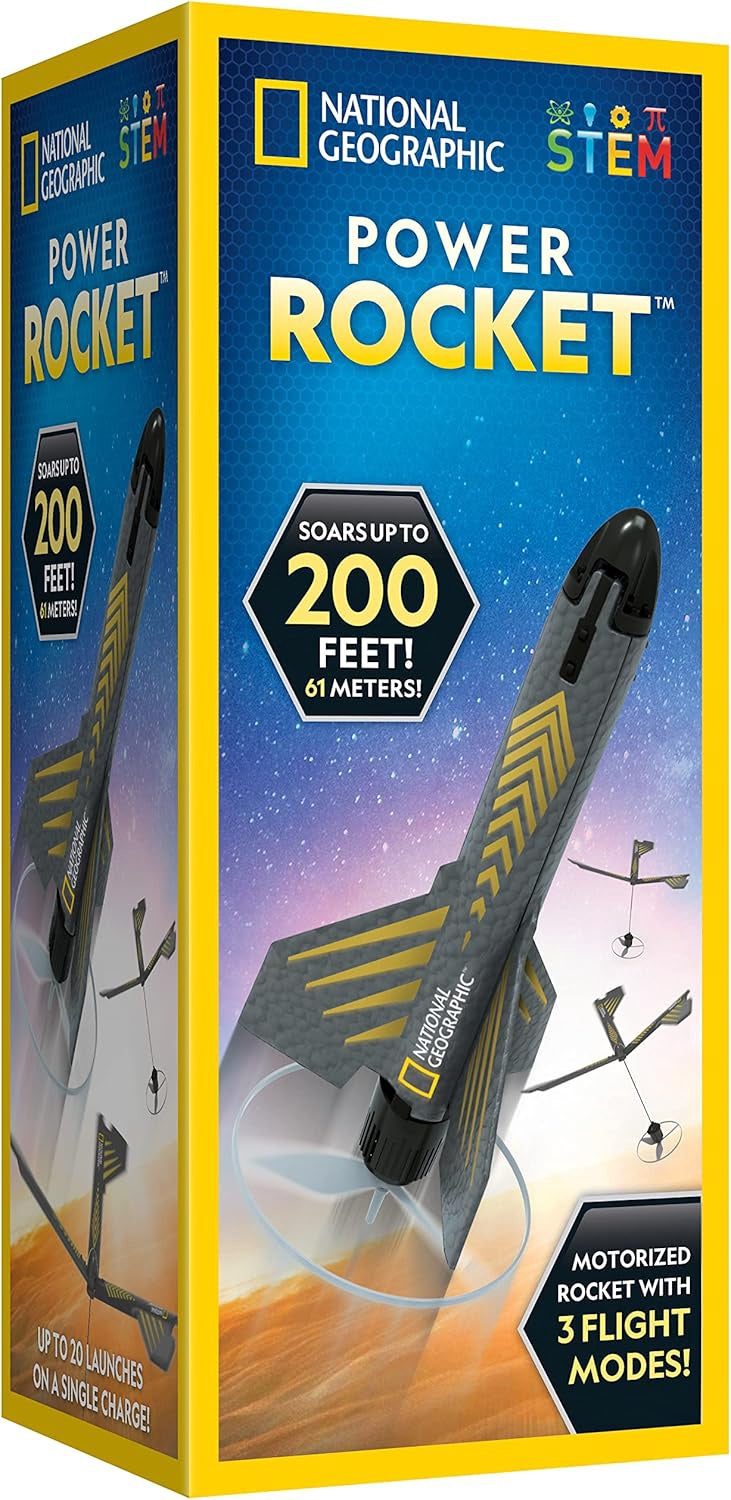 NATIONAL GEOGRAPHIC Toy Rocket Launcher Motorized