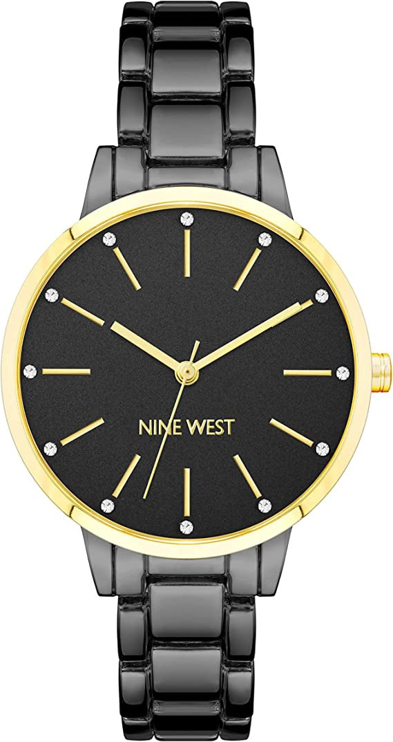 NINE WEST Watch Women Bracelet Gunmetal 2099GYTT