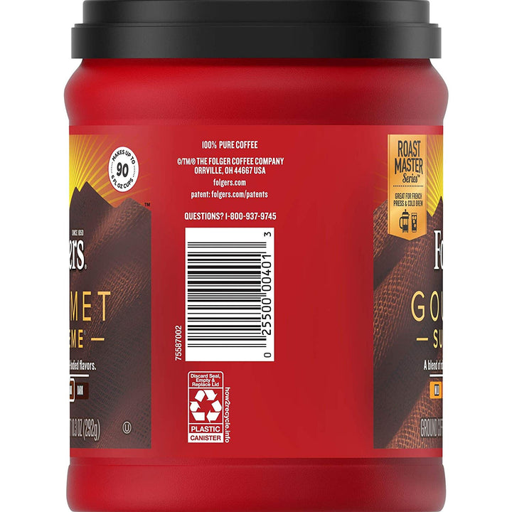 FOLGERS Coffee Gourmet Supreme Medium Dark Ground