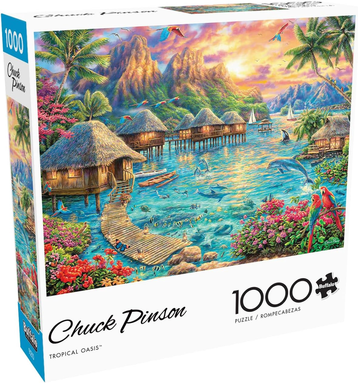 BUFFALO GAMES Puzzle Jigsaw Tropical Oasis 1000PC