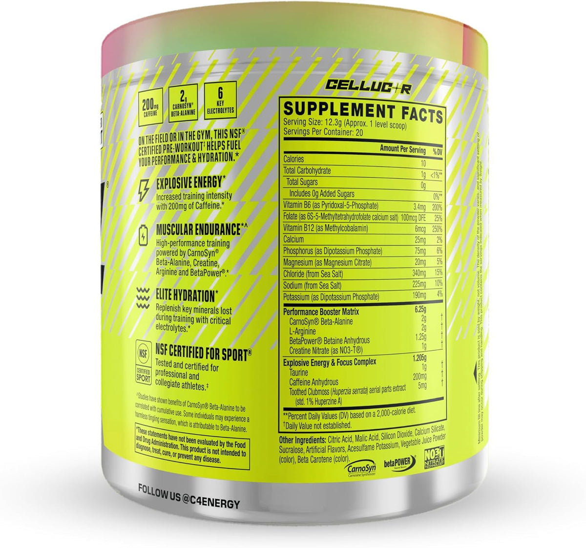 C4 Supplement Sport Watermelon / Icy Blue Razz / Hawaiian Punch