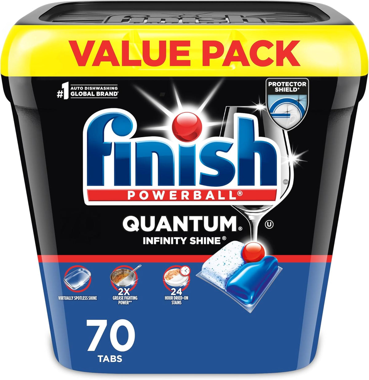 FINISH Dishwasher Detergent Quantum Infinity Shine 70 Tabs