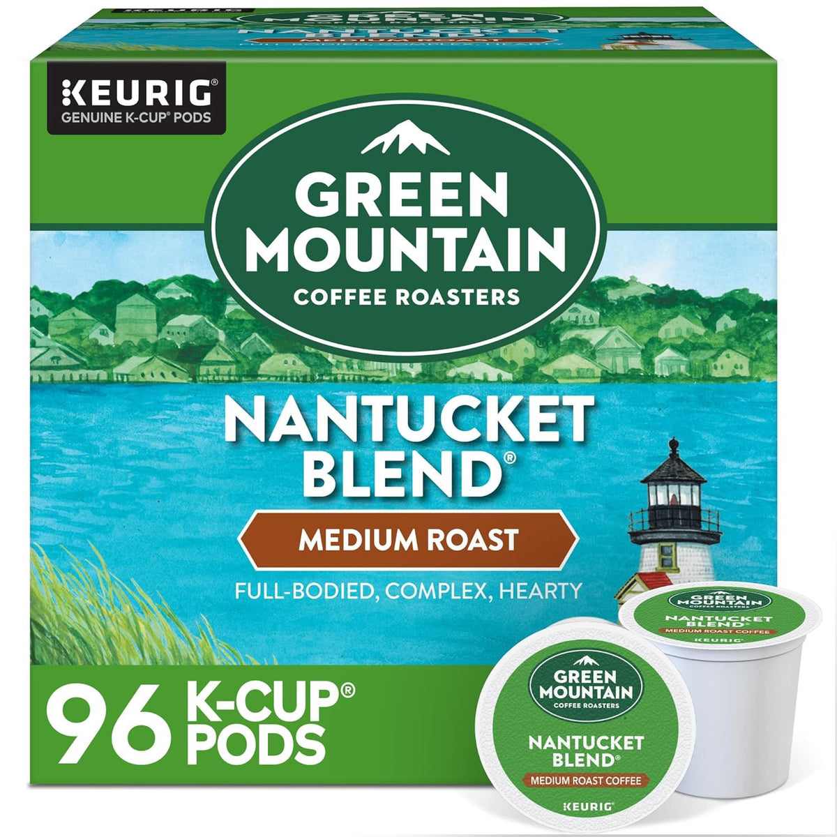 GREEN MOUNTAIN Coffee K-CUP Pods Keurig Nantucket Blend 96COUNT