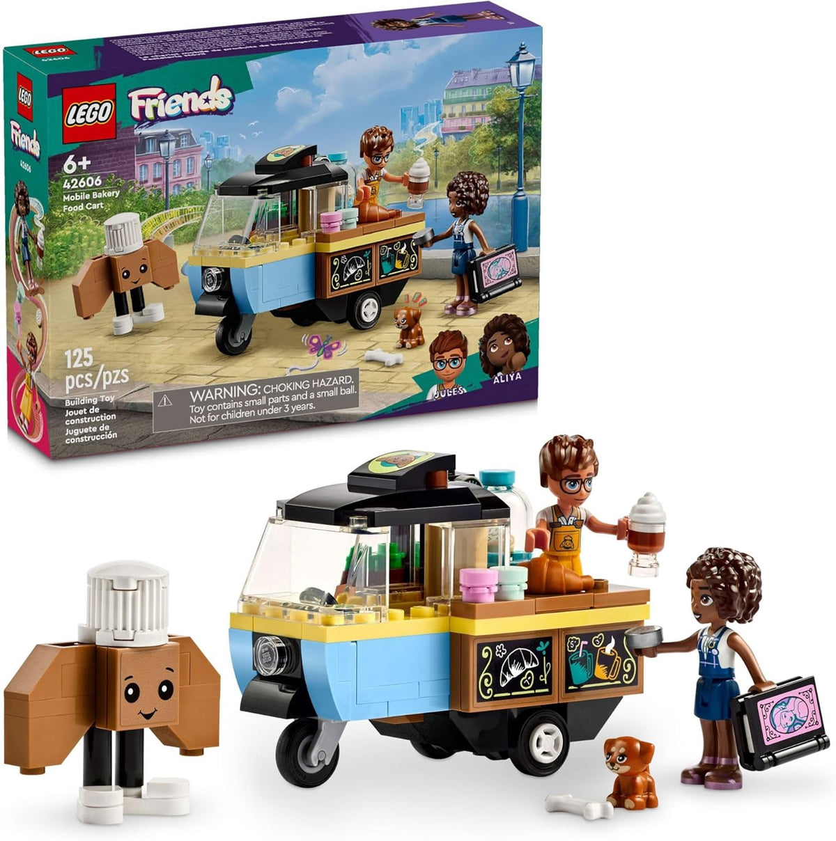 LEGO Toy Friends Mobile Bakery Food Cart 125PC 42606