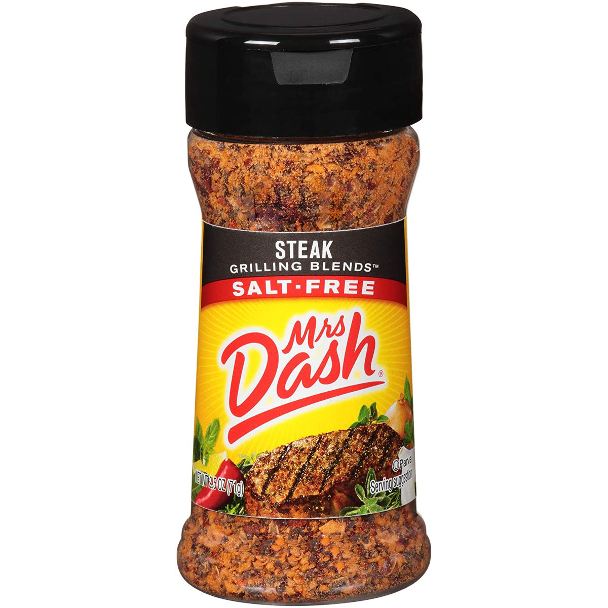 MRS DASH Steak Grilling Blends SALT-FREE 2.5OZ 71G