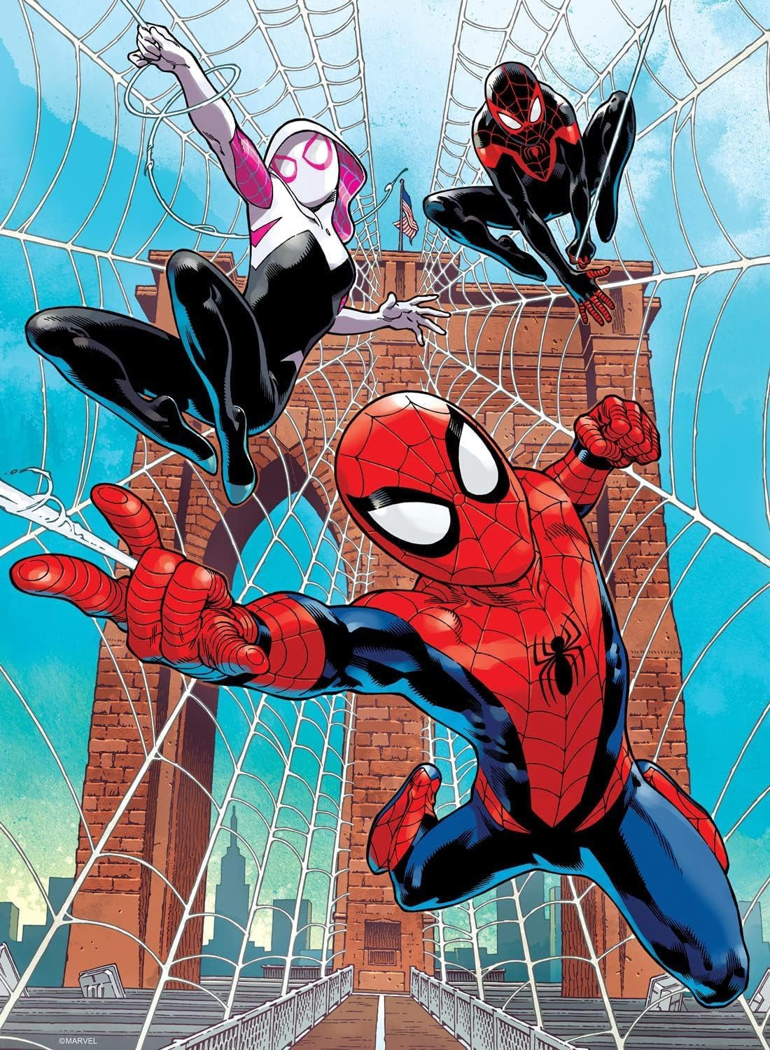 BUFFALO GAMES Puzzle Jigsaw Marvel SPIDER-VERSE 4 Pack