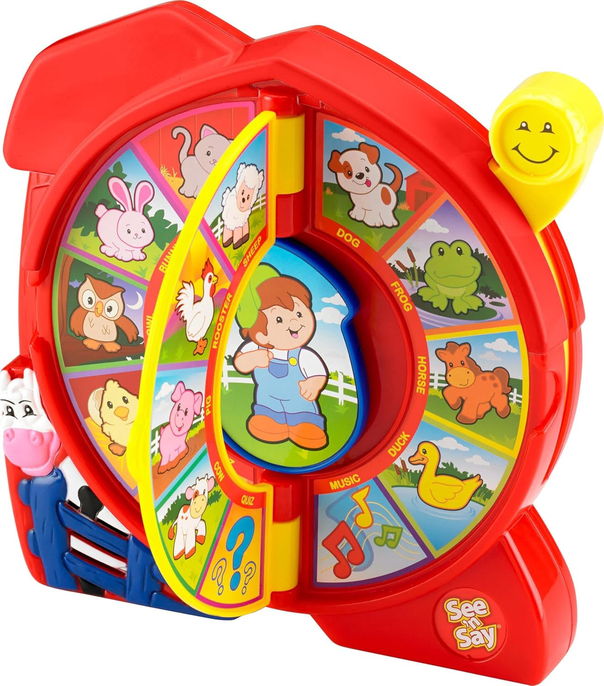 Toy FISHER-PRICE Little People Toddler Toy See ‘N Say the Farmer Says, Learning Game
