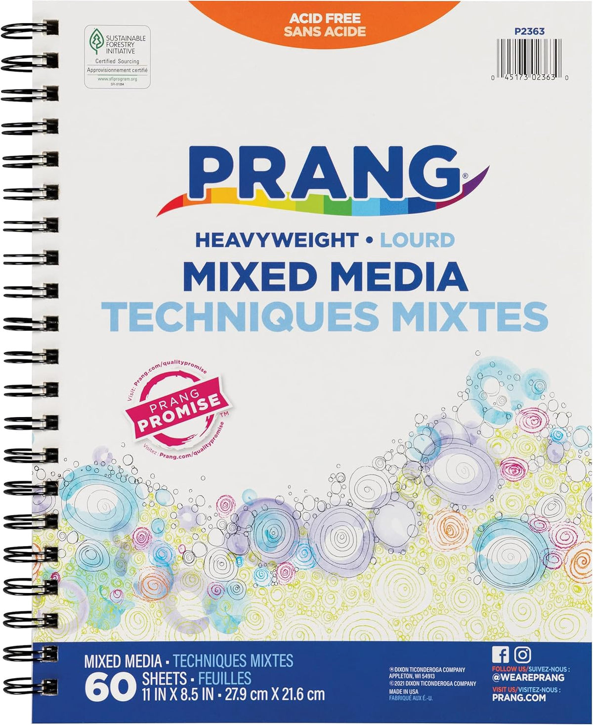 PRANG Stationery Art Book Mixed Media 60 Pages