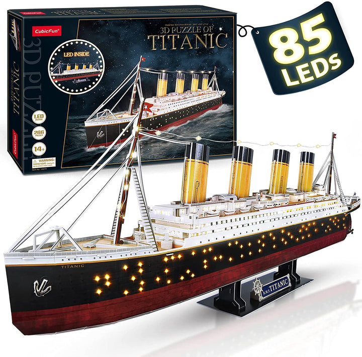 Puzzle 3D Titanic LED Light 266 Pcs 34.6 Inch