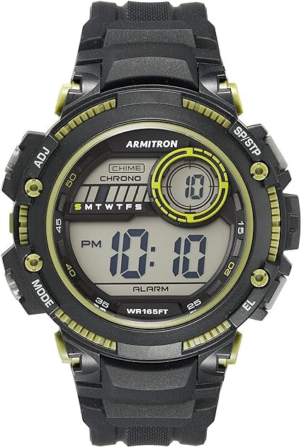 ARMITRON Watch Men Chronograph Resin Strap 8439