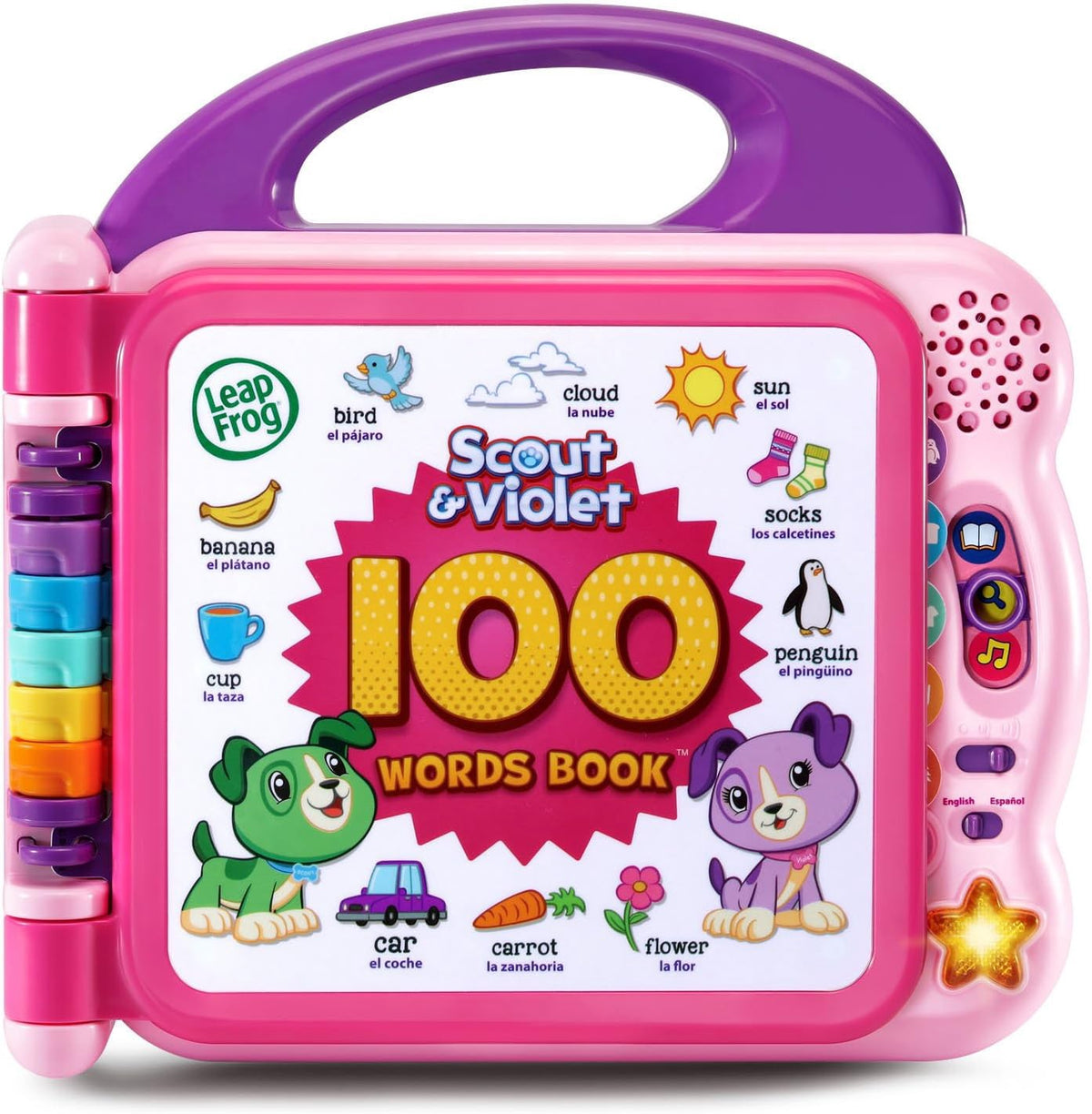 LEAPFROG Toy Learning Friends 100 Words Book Green / Purple