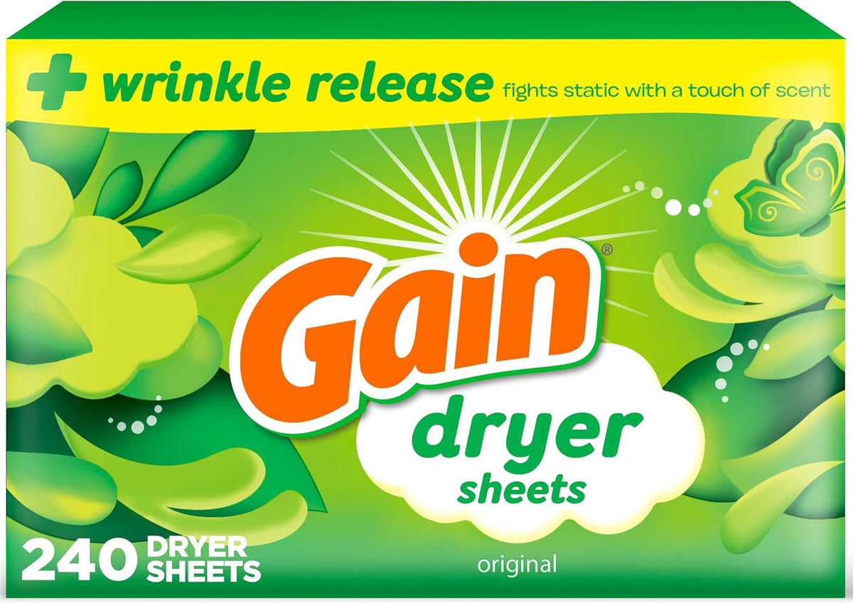 GAIN Dryer Sheet Original Scent 240COUNT
