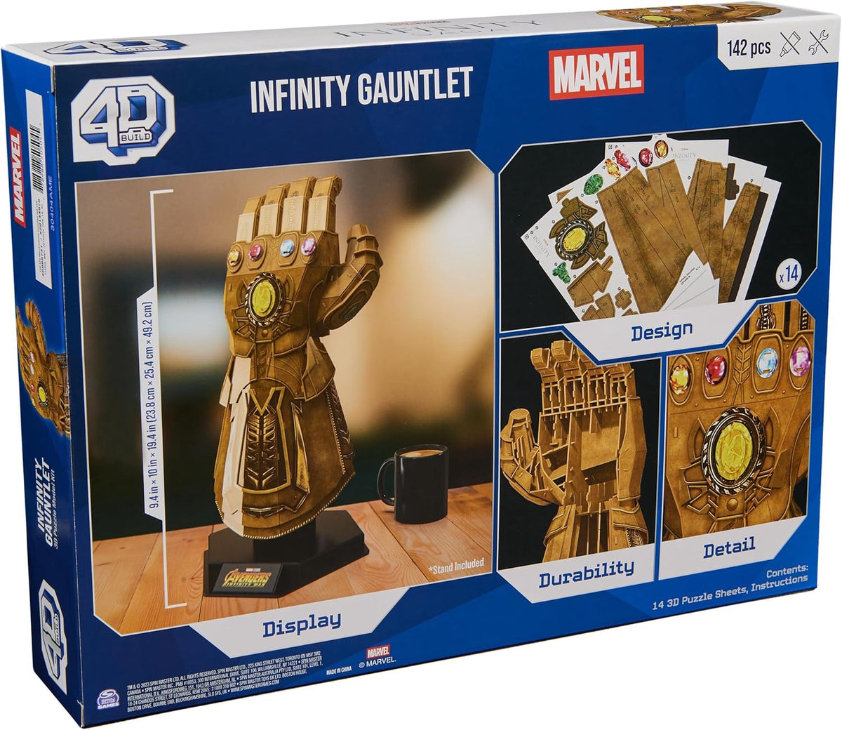 4D BUILD Puzzle Marvel Infinity Gauntlet 3D