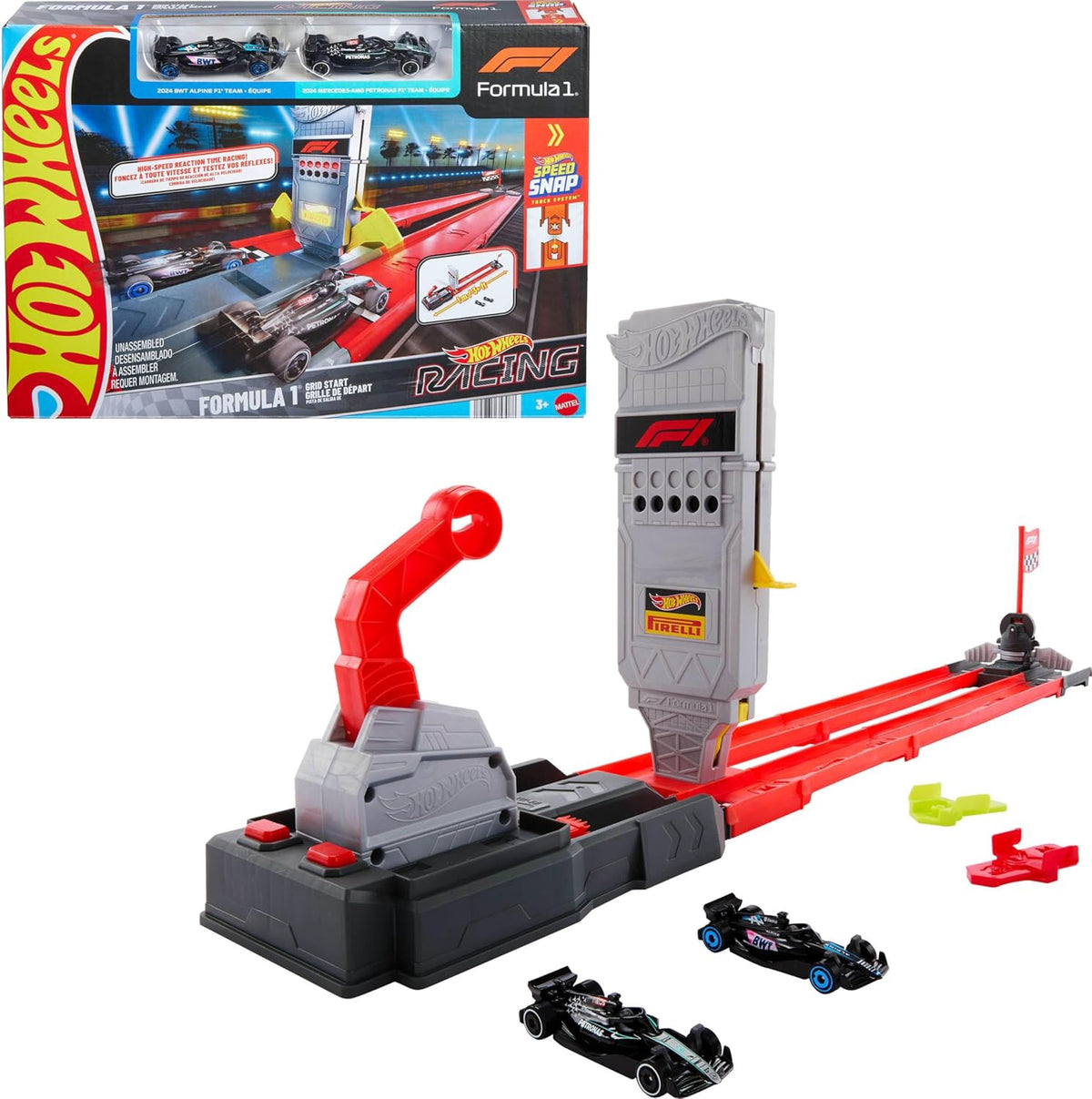 HOT WHEELS Toy Racing Formula 1 Car Track Set