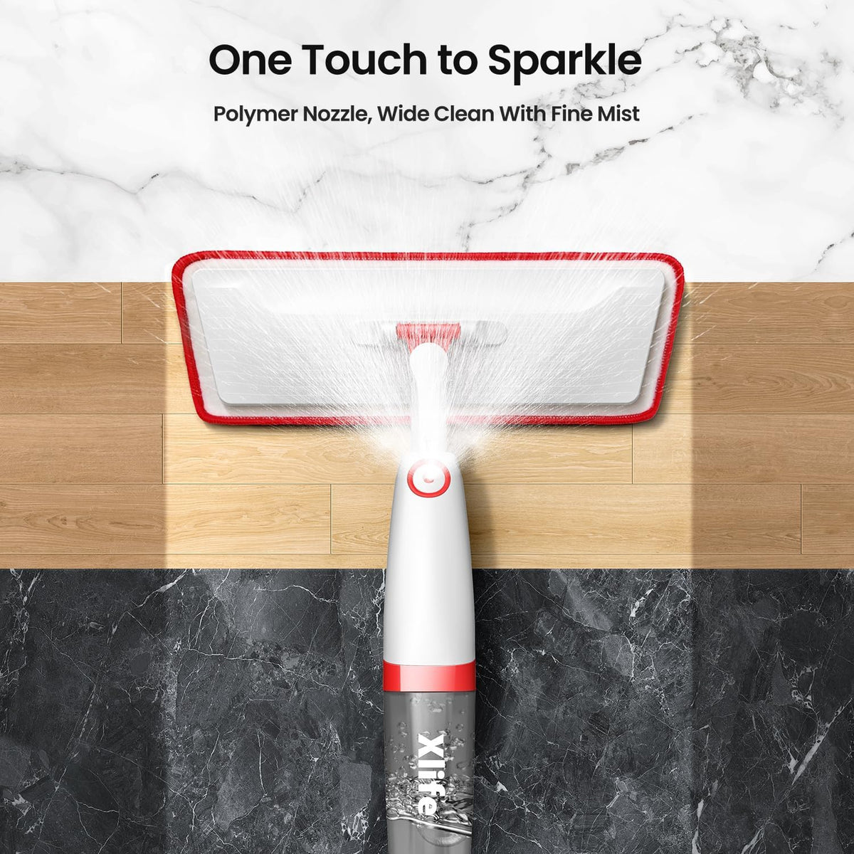 Spray Mop Xlife with 3PC Reusable Pads