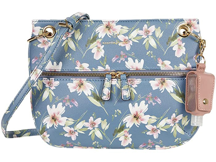 NANETTE LEPORE Bag Loris Printed Crossbody with Solid Sanitizer Case