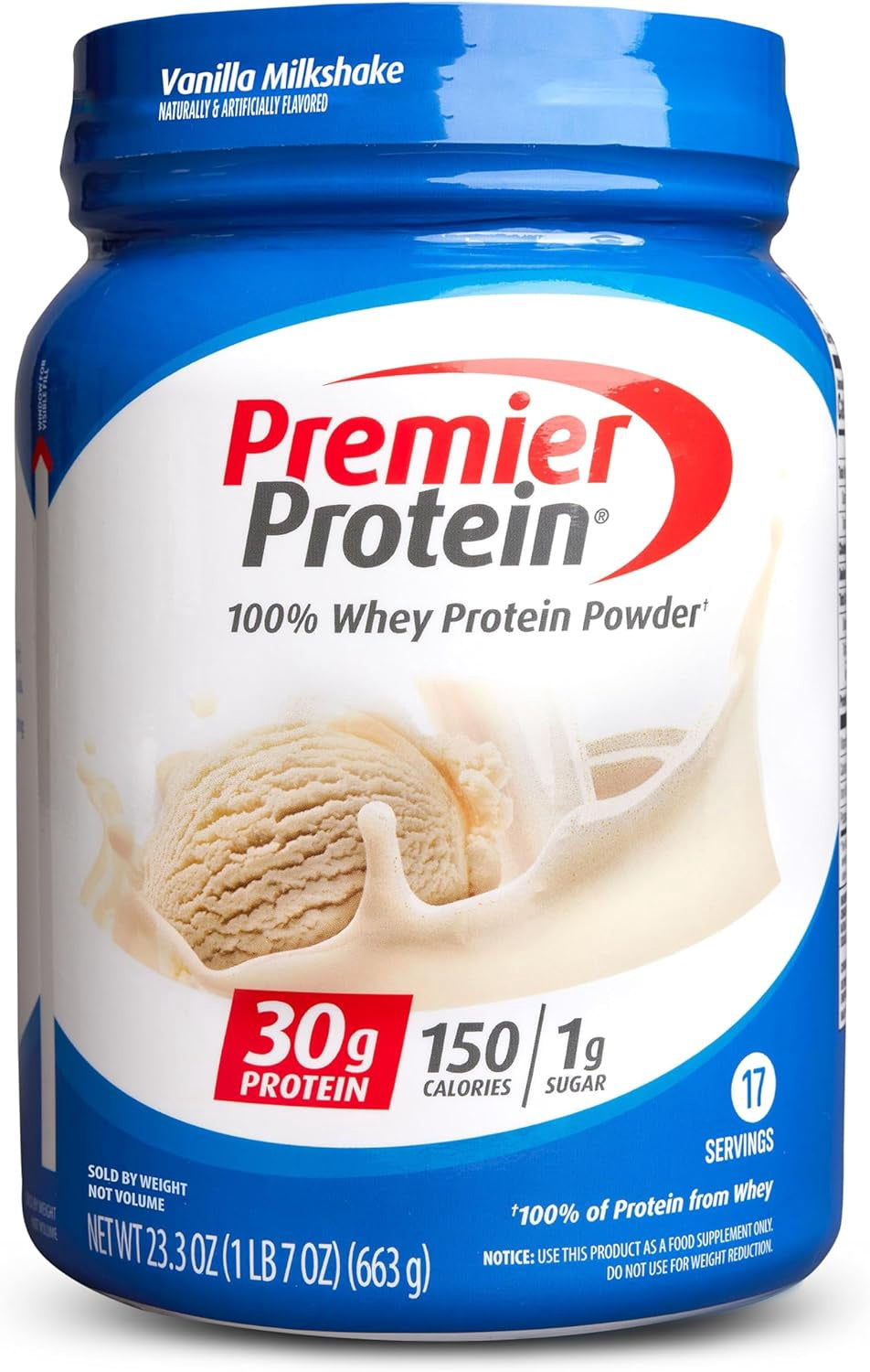 PREMIER Supplement Protein Powder Vanilla 23OZ