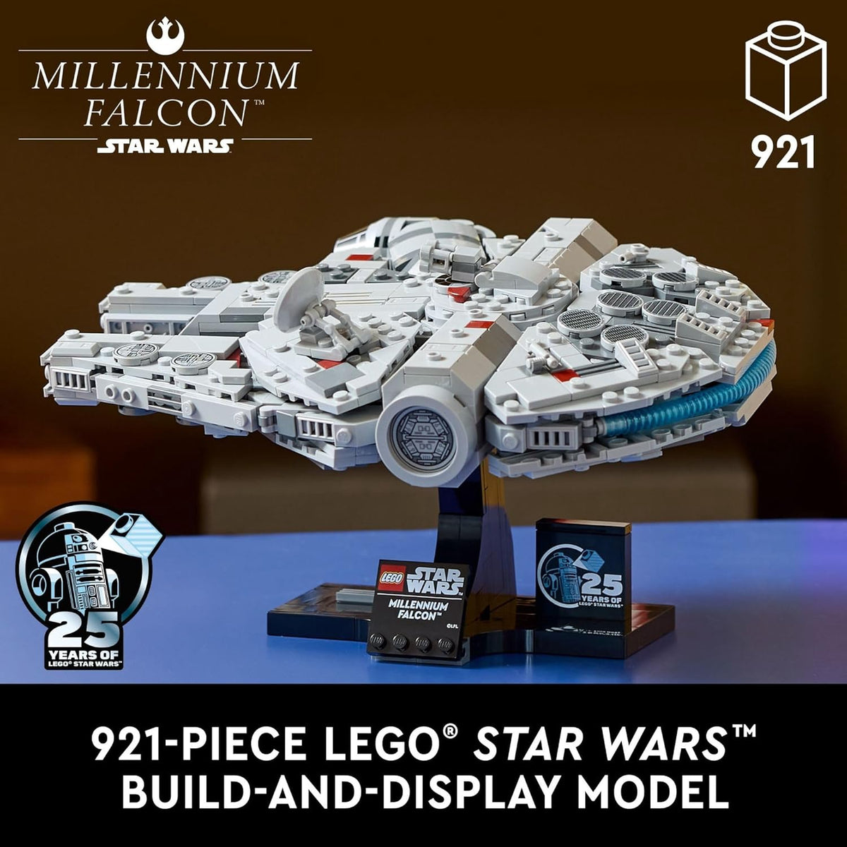 LEGO Toy Star Wars Millennium Falcon 25TH Anniversary Collectible 921PCS 75375