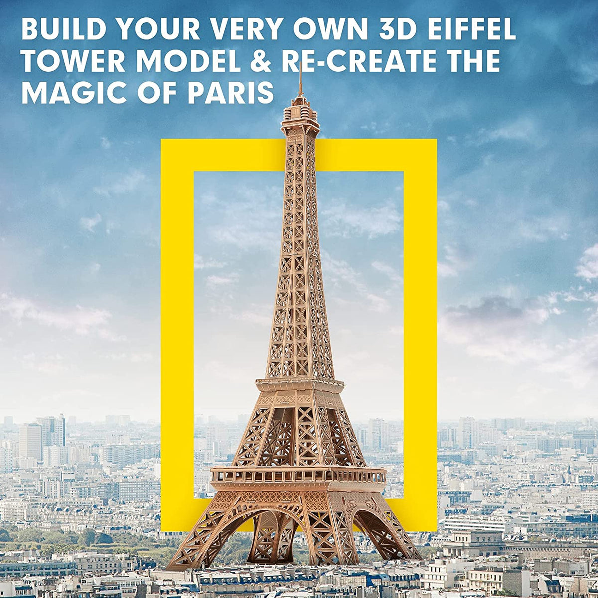 NATIONAL GEOGRAPHIC Puzzle 3D Eiffel Tower Paris 80 Pcs