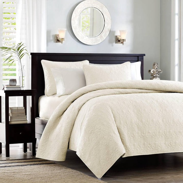 MADISON PARK Quilt Set Quebec 3PC Cal King