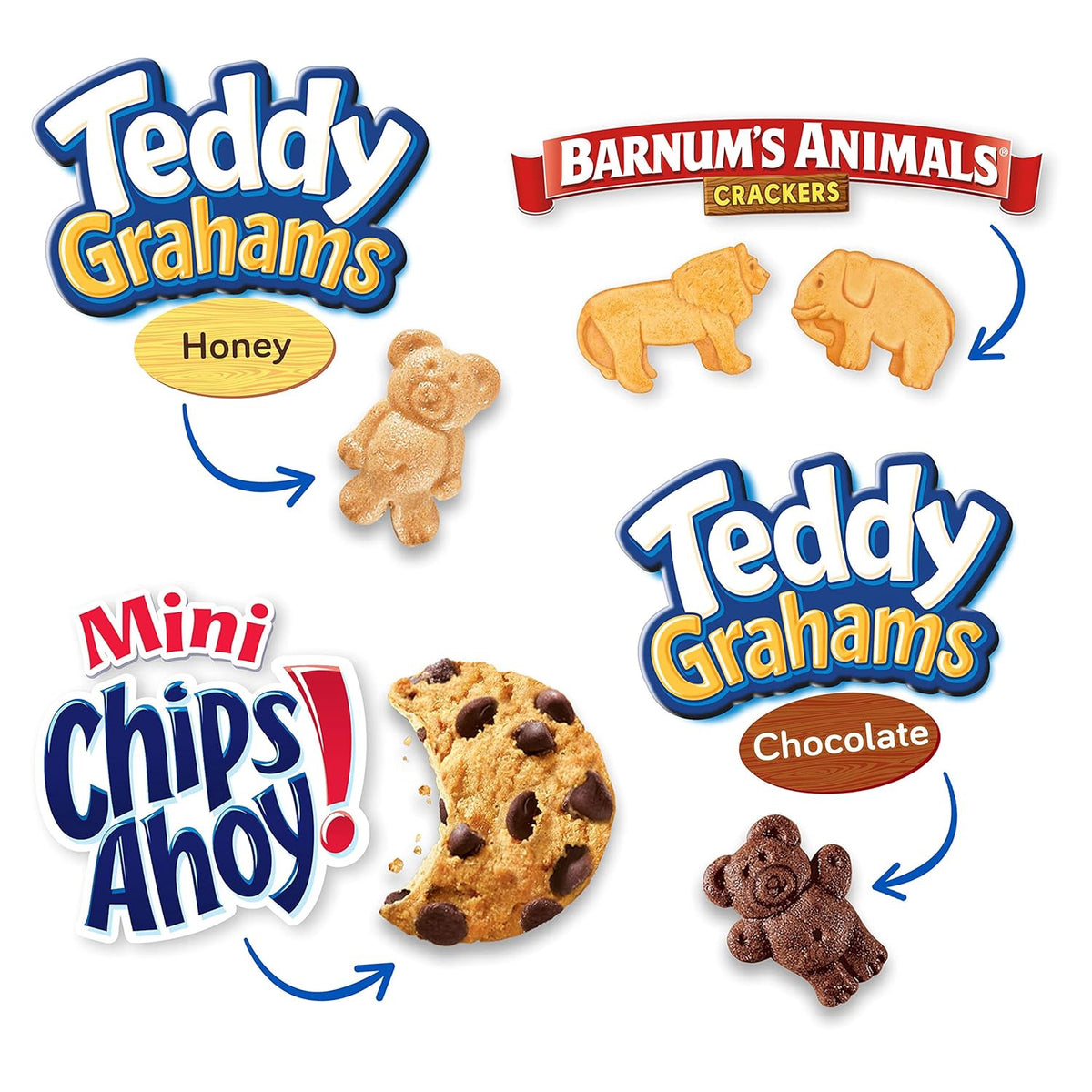 NABISCO Variety Box Mini 20PACKS W/TEDDY Grahams