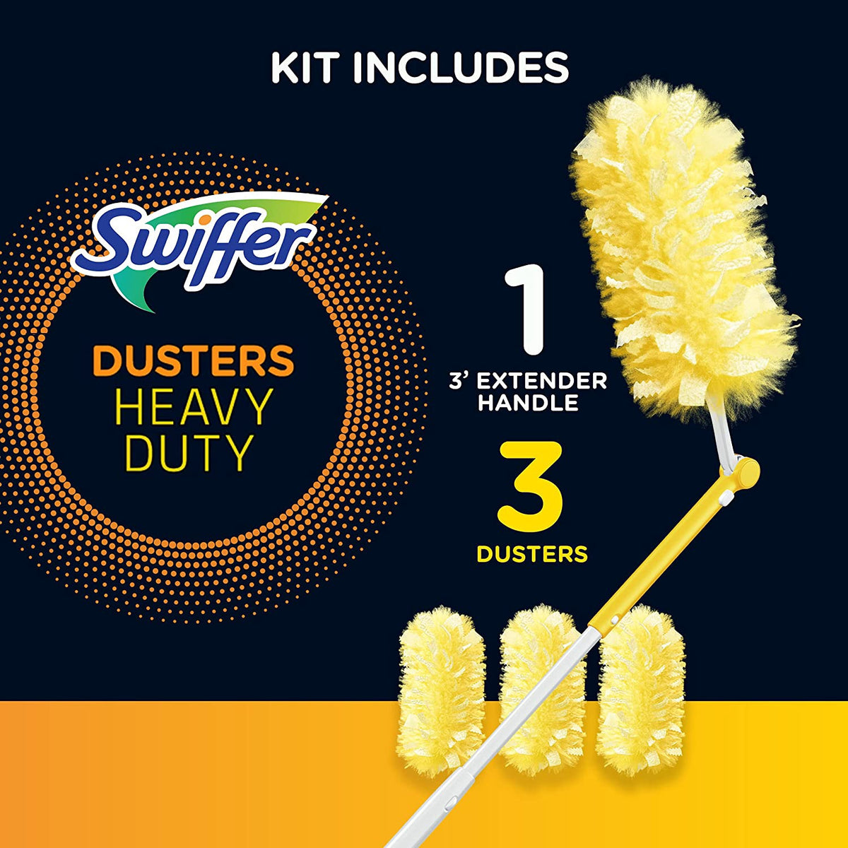 SWIFFER 360 Dusters Kit Extendable Handle with 3 Refill