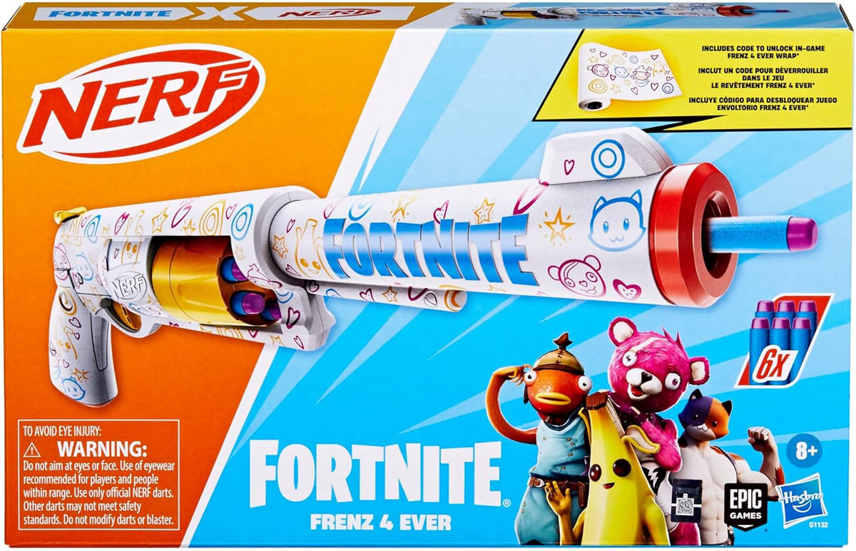NERF Toy Fortnite Frenz 4 Ever Blaster