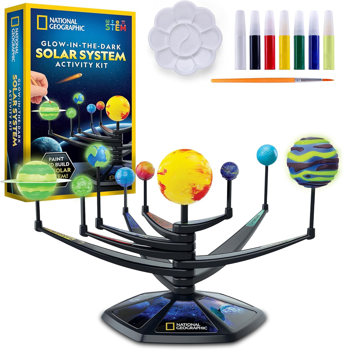 NATIONAL GEOGRAPHIC Toy Solar System Model Glow IN the Dark