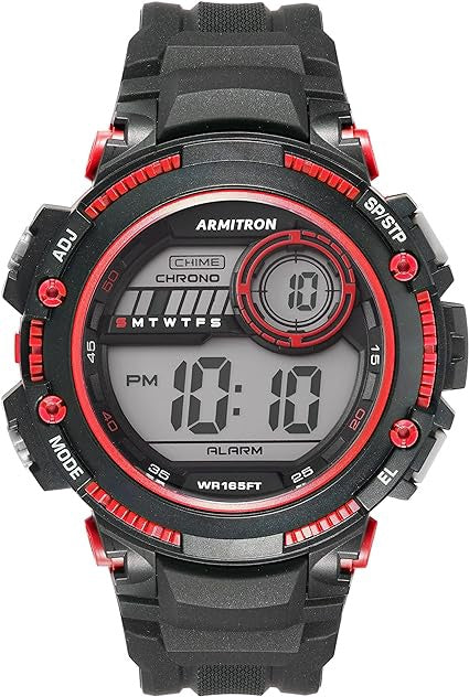 ARMITRON Watch Men Chronograph Resin Strap 8439