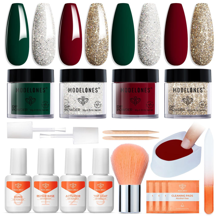 MODELONES Nails Dip Powder Kit 4 Colors
