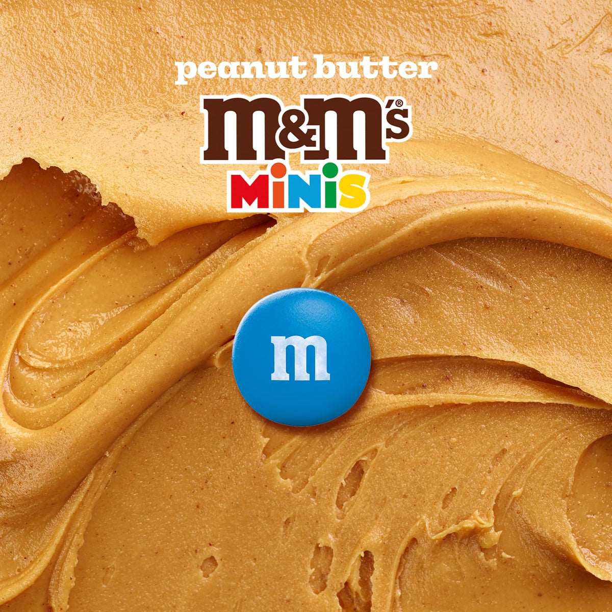 M&M Peanut Butter Minis Milk Chocolate Candies Sharing Size 8.6OZ 243.8G