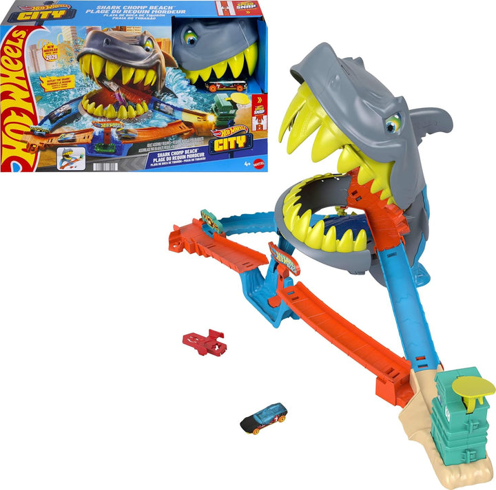 HOT WHEELS Toy City Shark Chomp Beach