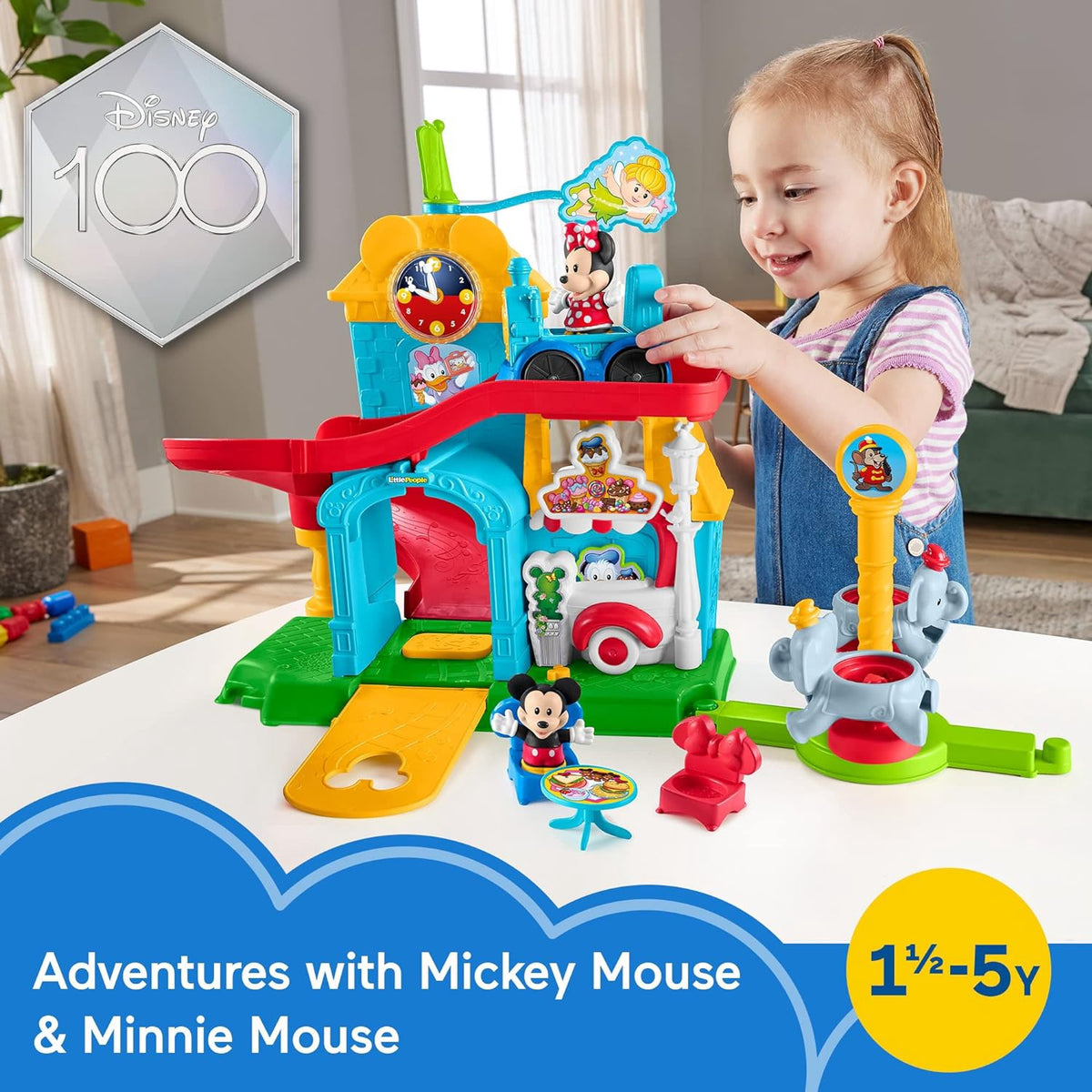 FISHER-PRICE Toy Little People Disney Mickey & Friends Playset
