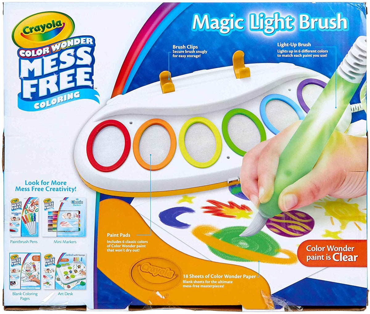 CRAYOLA Toy Color Wonder Mess Free Light Brush