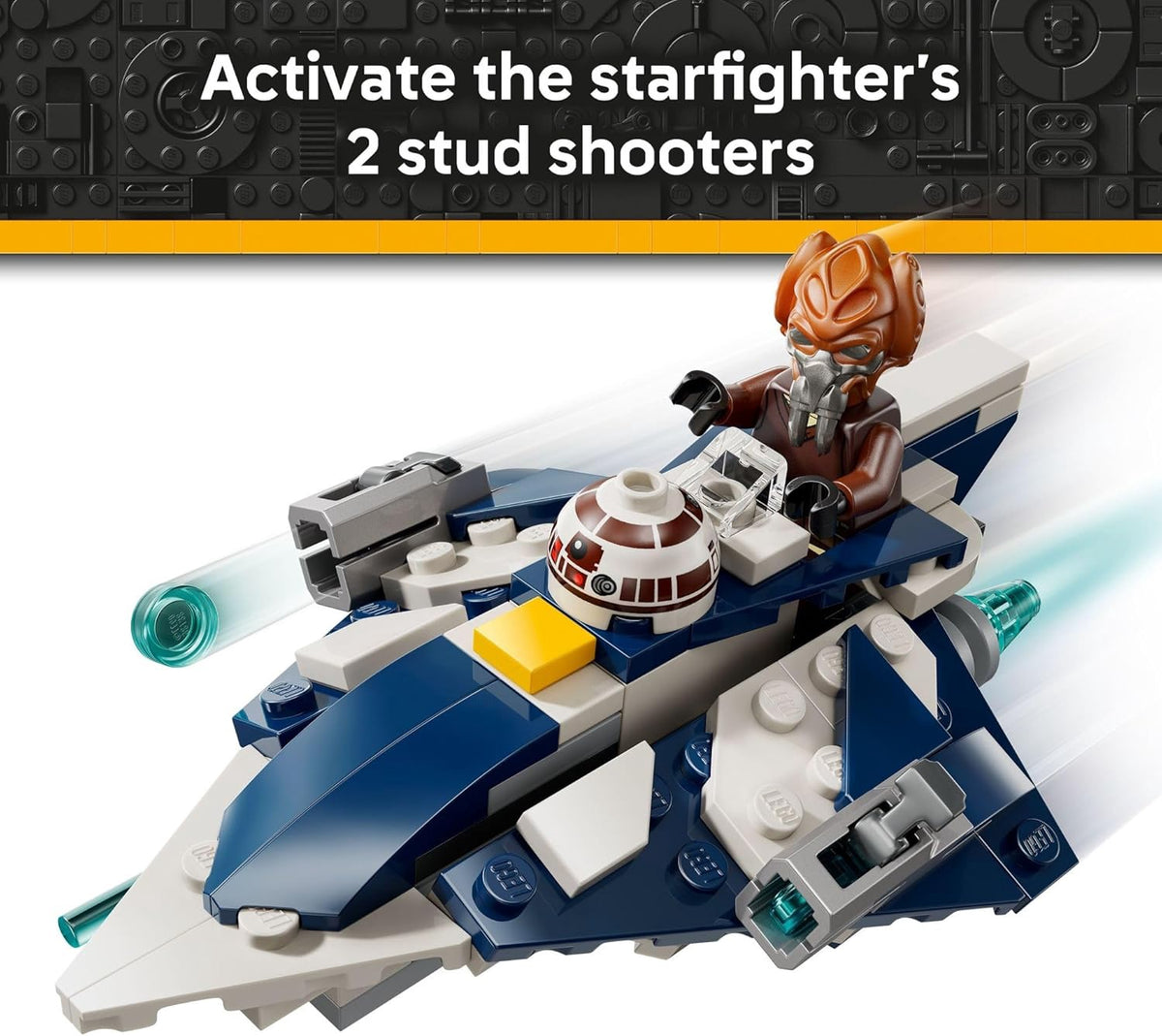 LEGO Toy Star Wars Plo Koon’s Jedi Starfighter Microfighter 89PCS 75400