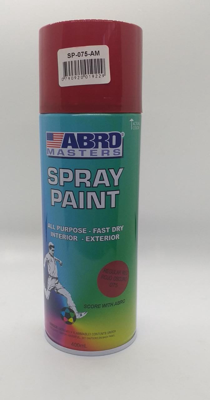ABRO Tin Spray Red #075