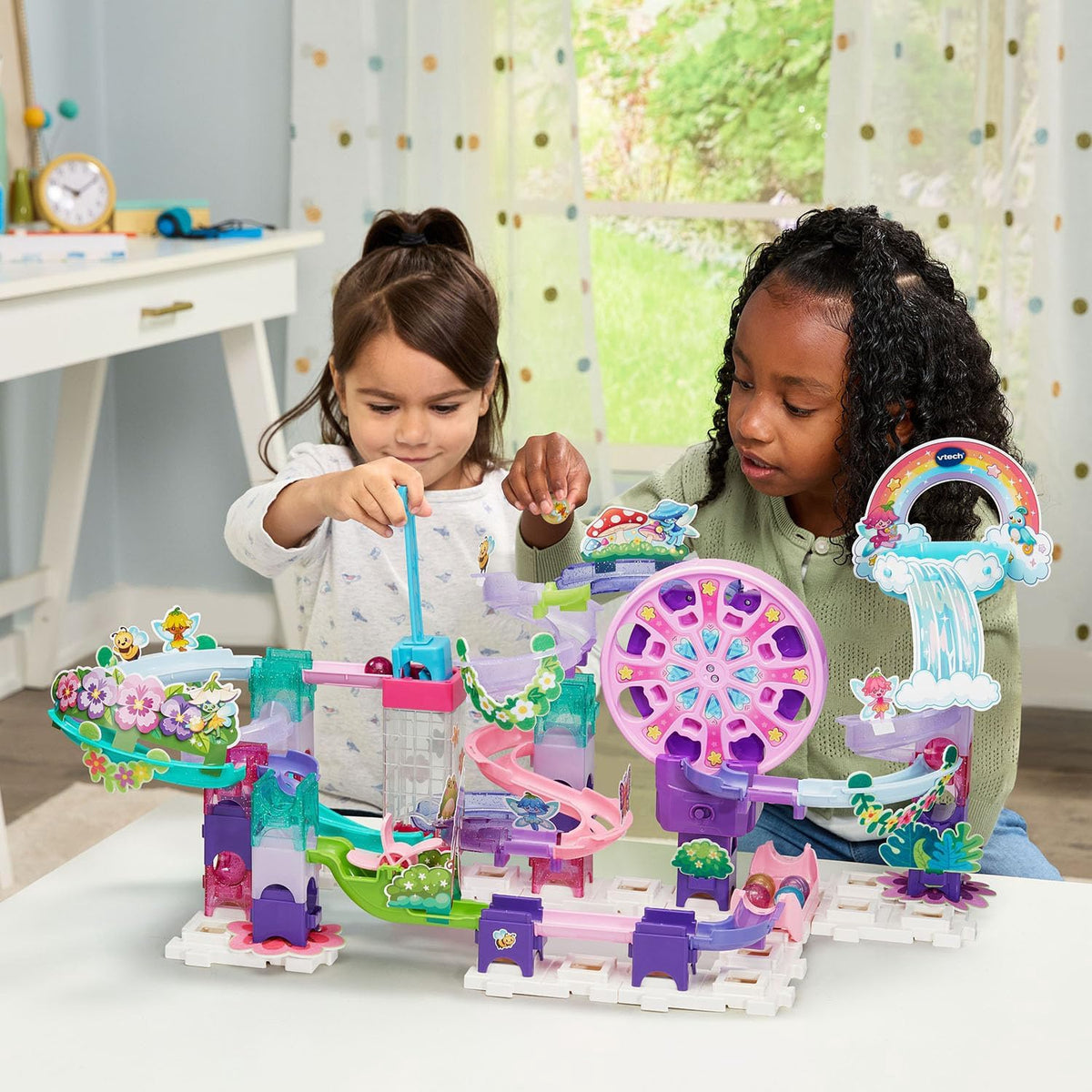 VTECH Toy Marble Rush Magic Fairyland Playset with Electronic Ferris Wheel
