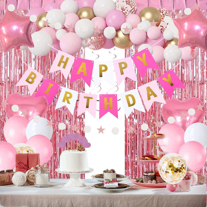 Party Decor Kit Gold / Pink